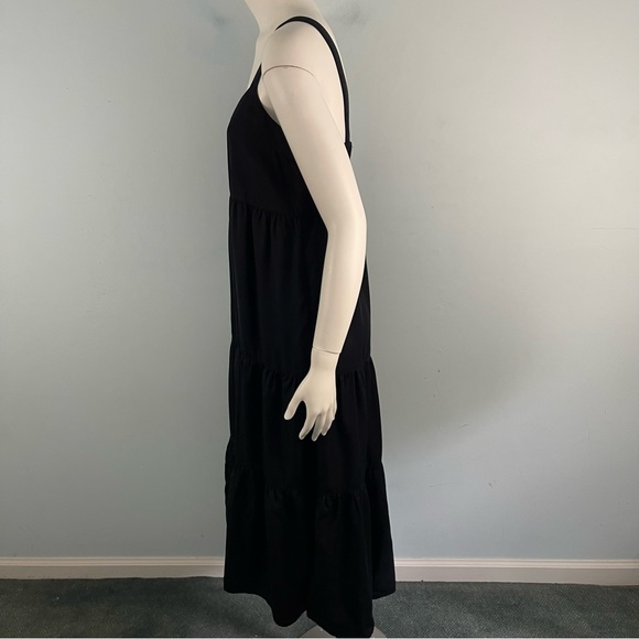 The Drop Women's Britt Tiered Maxi Tent Dress Black Size Small - Picture 8 of 15